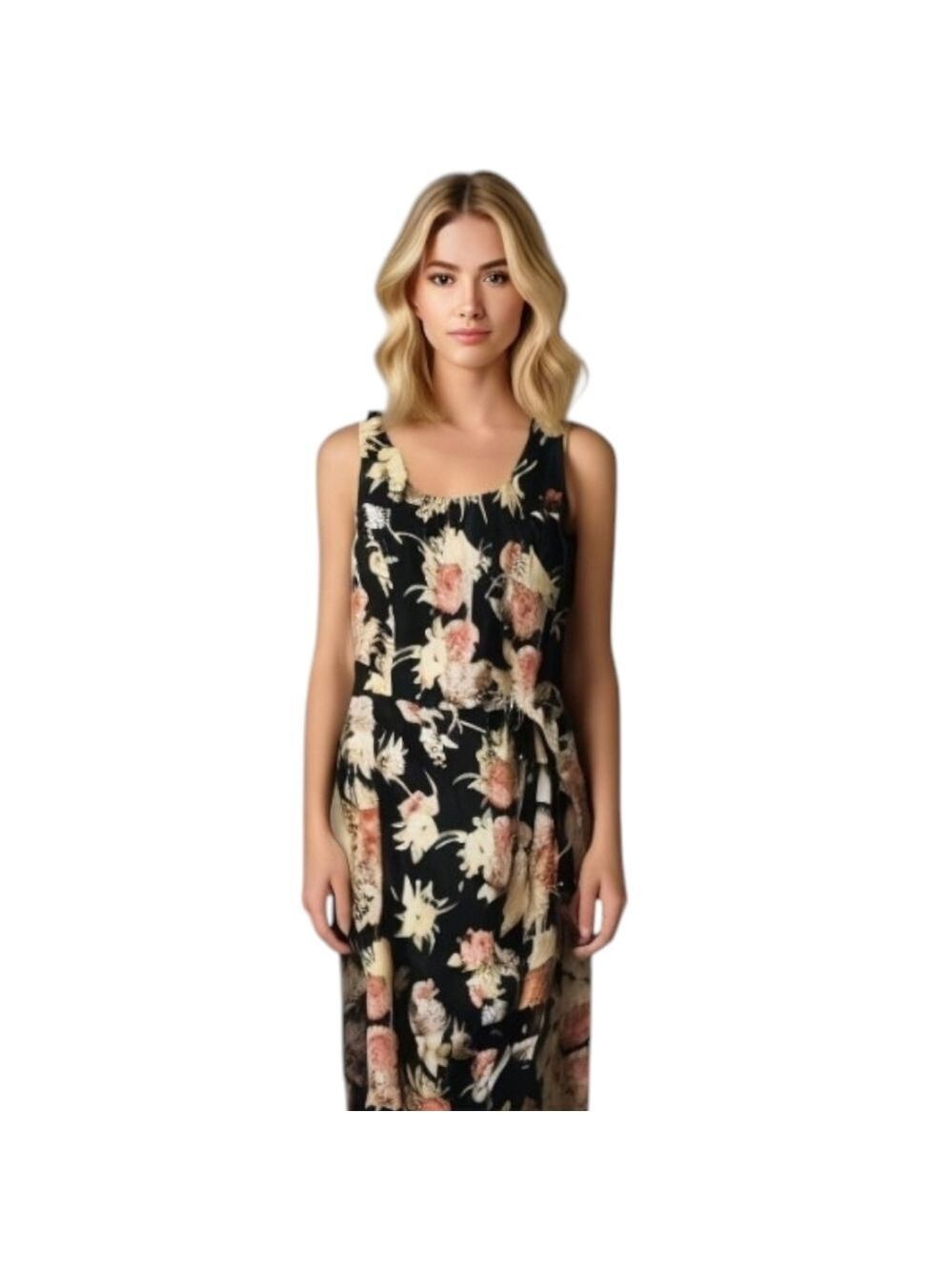 Vintage Elizabeth Wayman New York Floral Dress